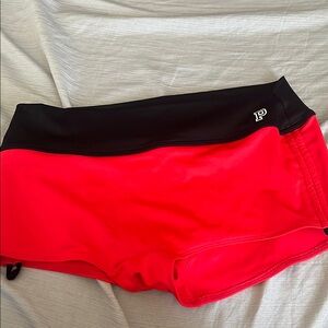 Women's Red and Black Shorts